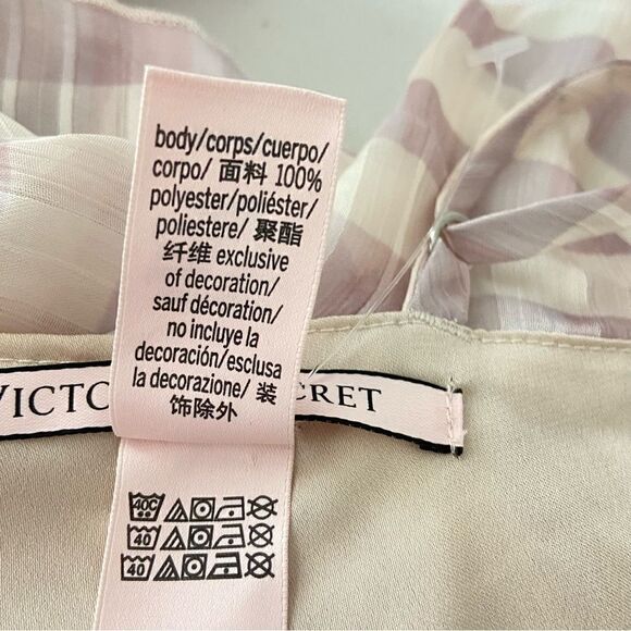 Victoria’s Secret Cami Midi Dress M Purple Gingham Ruffles Y2K Feminine Coquette - Picture 5 of 13